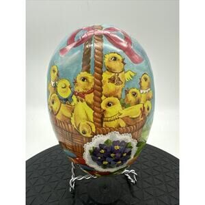 Vintage Nestler Paper Mache Egg Made in Germany